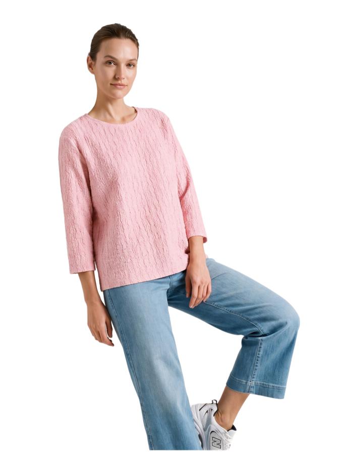Rabe Moden Langarmshirt in Crinkle-Optik bei Robert Ley