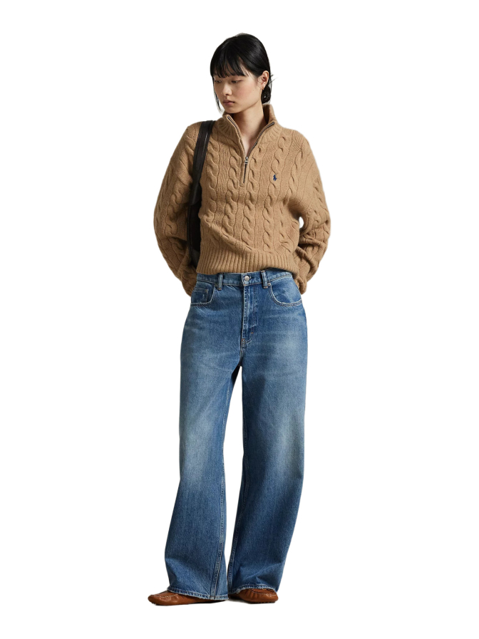 Polo Ralph Lauren Woll-Kaschmir-Pullover mit Zopfmuster bei Robert Ley