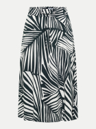Cecil Midi-Rock mit Allover-Print 27672-palm breeze green bei Robert Ley