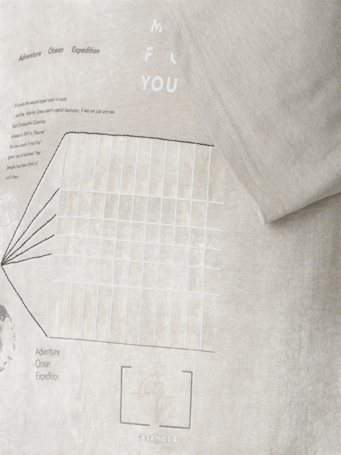 Casamoda T-Shirt mit Schriftzug bei Robert Ley