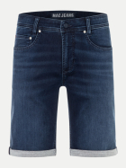 Mac Bermuda Shorts Jogn H694 dark blue vintage wash-Trousers MAC Men bei Robert Ley