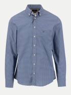 Fynch-Hatton Hemd mit Allover-Print 674-cobalt bei Robert Ley