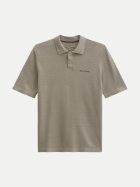 Marc O'Polo Strick-Poloshirt aus reiner Bio-Baumwolle 1712-Frozen Taupe bei Robert Ley