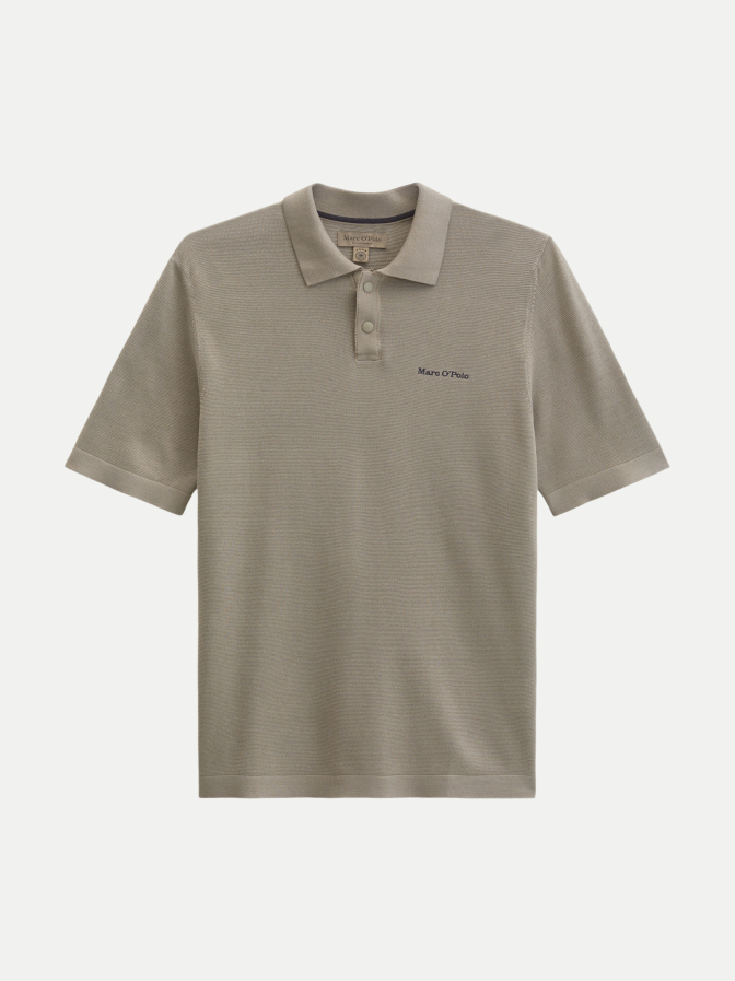 Marc O'Polo Strick-Poloshirt aus reiner Bio-Baumwolle bei Robert Ley