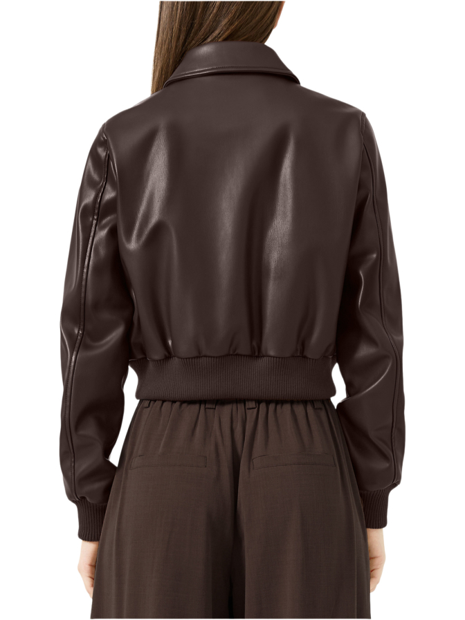Q/S designed by Cropped Blouson in Lederoptik bei Robert Ley