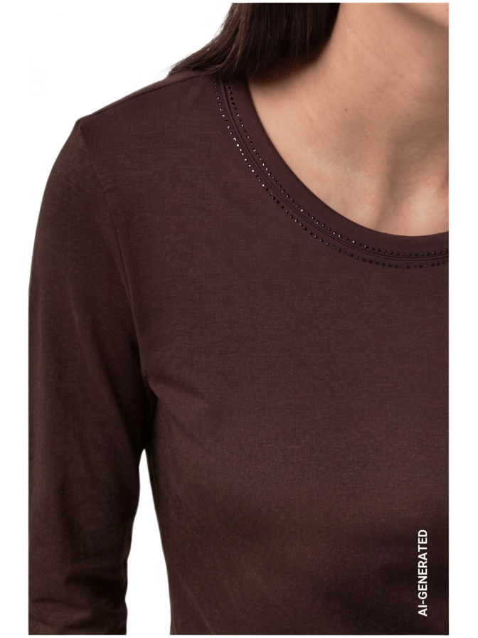 Monari Langarmshirt mit Strass-Details bei Robert Ley