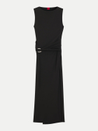 HUGO Kleid in Wickel-Optik 001-Black bei Robert Ley