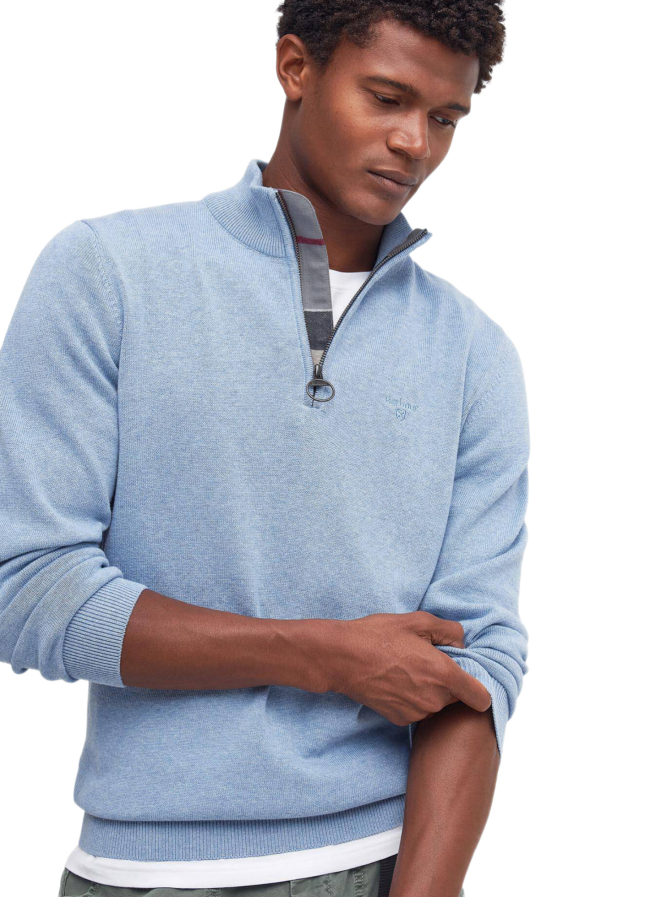 Barbour Baumwollpullover mit Reißverschluss bei Robert Ley