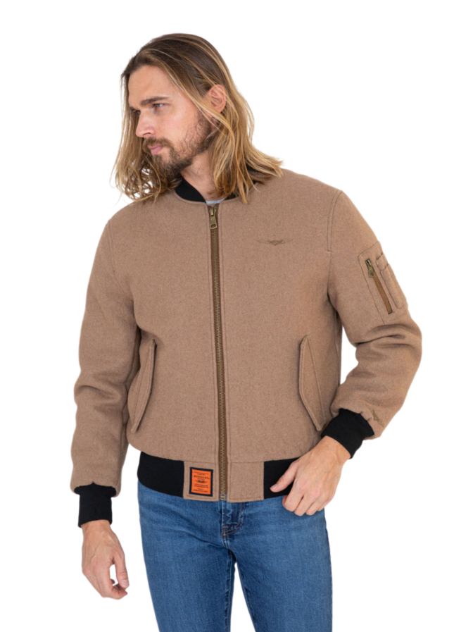 Bombers Original Bomberjacke aus Wollmix bei Robert Ley