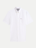 Tommy Hilfiger Kurzarm-Hemd in Seersucker-Qualität YBR-WHITE bei Robert Ley