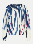 Taifun Pullover mit Ajourmuster 08912-SAVOY BLUE GEMUSTERT bei Robert Ley