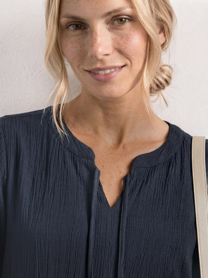 Street One Knielanges Kleid mit Schleifendetail bei Robert Ley