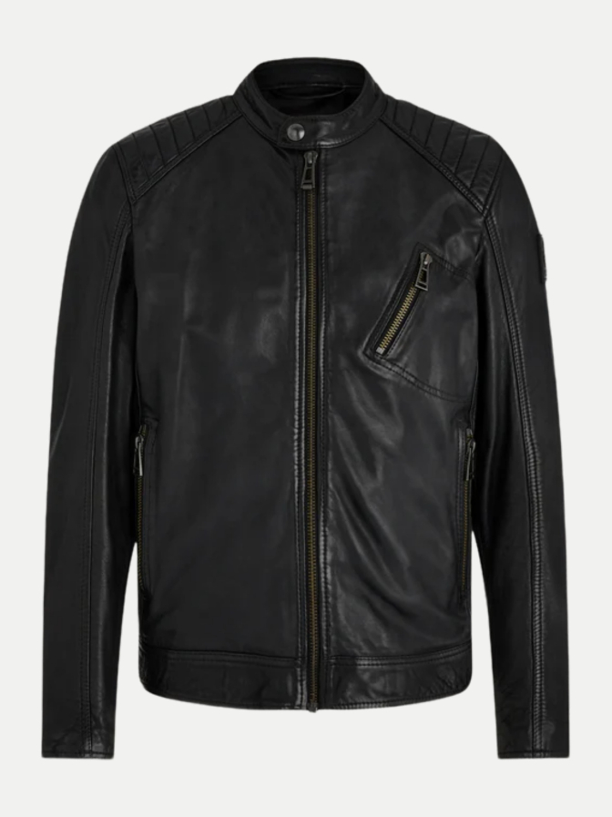 Belstaff Lederjacke Biker Optik bei Robert Ley