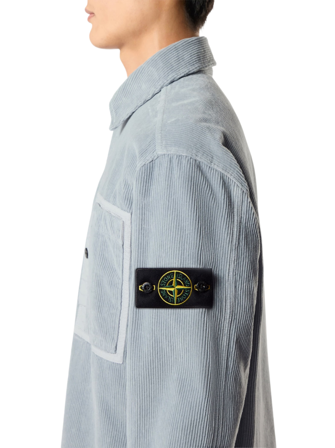 Stone Island Overshirt aus Bio-Baumwollcord bei Robert Ley