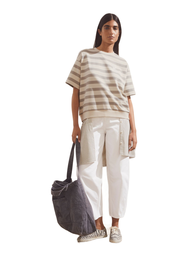 ARMEDANGELS Kurzarm-Sweater BAMIKAA STRIPE bei Robert Ley