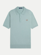 Fred Perry Strick-Poloshirt 959-silver blue bei Robert Ley