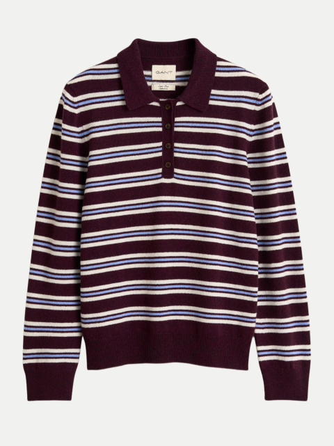 Gant Gestreifter Rugger aus Lambswool bei Robert Ley