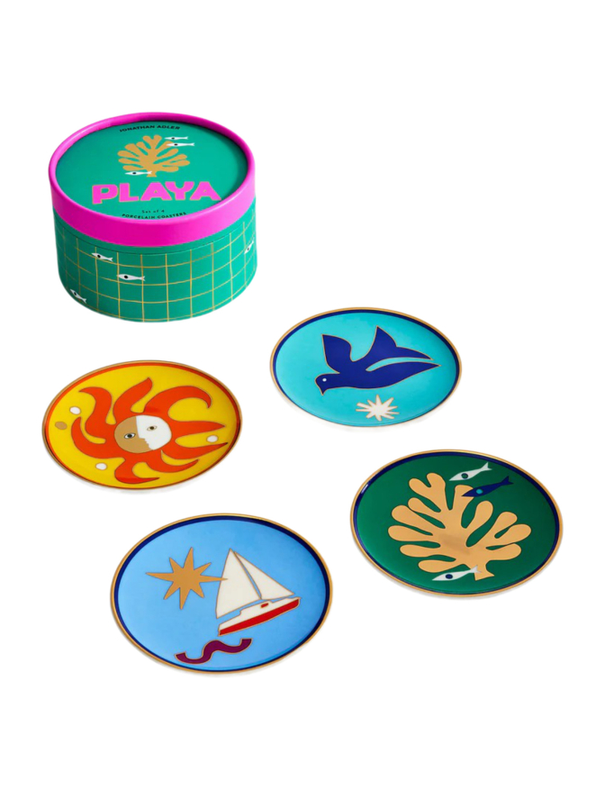 Jonathan Adler Glasuntersetzer Playa 4er-Set bei Robert Ley