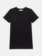 Frame Etuikleid black bei Robert Ley