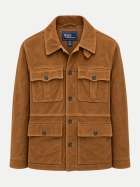 Polo Ralph Lauren Lederjacke aus Ziegen-Velours 001smithbrown bei Robert Ley