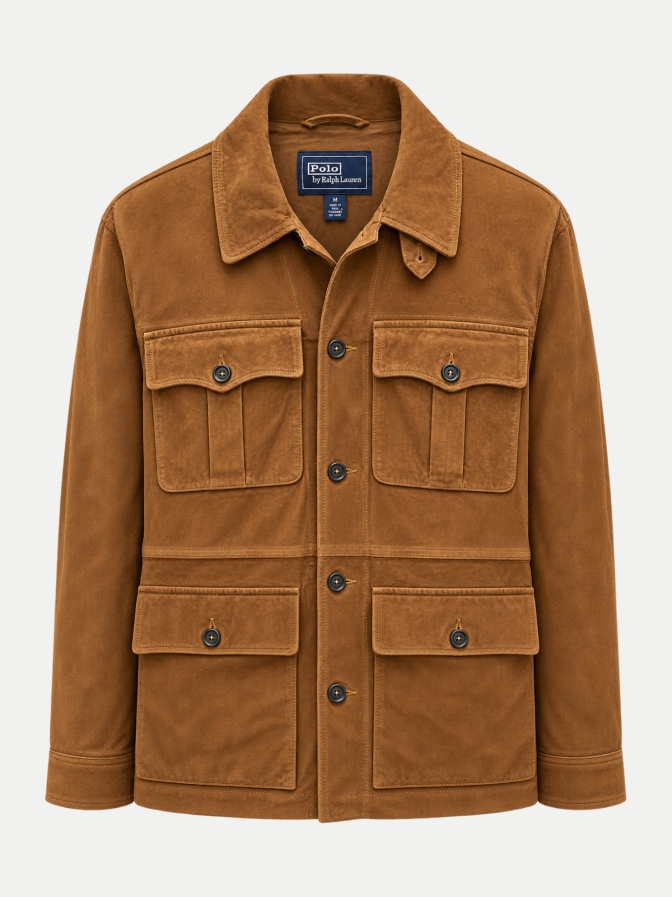 Polo Ralph Lauren Lederjacke aus Ziegen-Velours bei Robert Ley