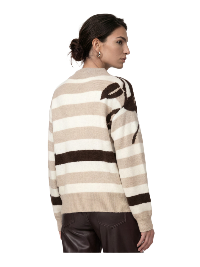 Monari Strickpullover mit Streifenmuster bei Robert Ley