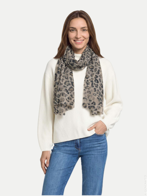 Betty Barclay Schal mit Animalprint bei Robert Ley