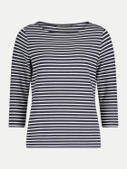 Betty Barclay Shirt mit U-Boot-Ausschnitt 8813-Dark Blue/Cream bei Robert Ley