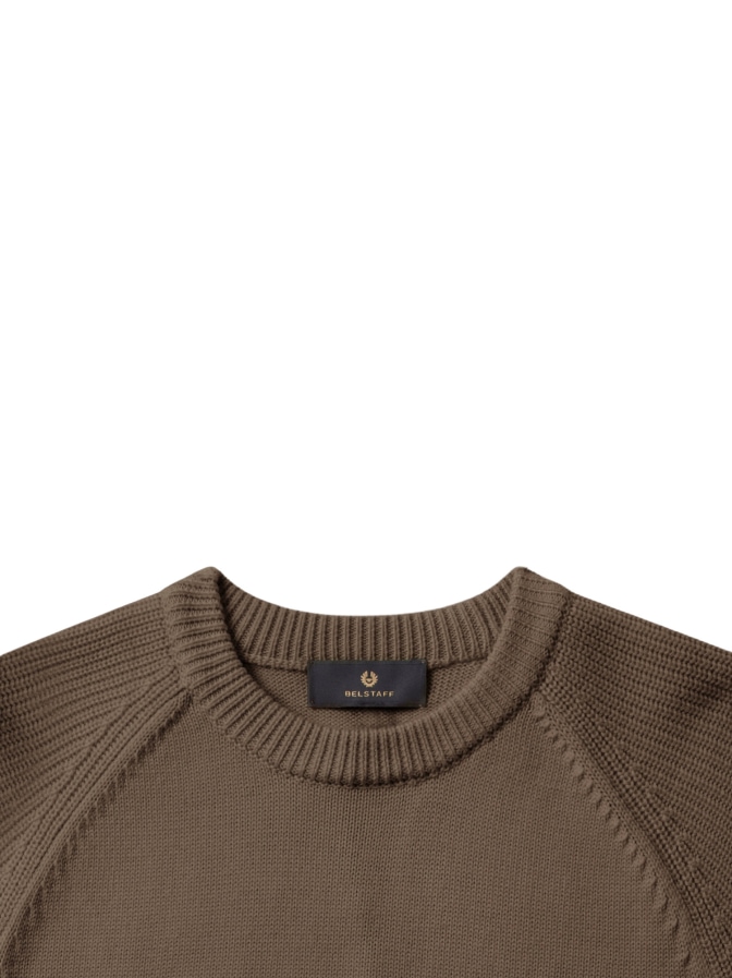Belstaff Rundhalspulli aus Merinowolle bei Robert Ley