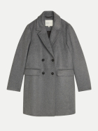 Tom Tailor Denim Mantel mit Pattentaschen 40537-dark coal grey melange bei Robert Ley