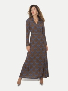 Marivie Wickelkleid mit Allover-Print ethno blue-ethno blue bei Robert Ley