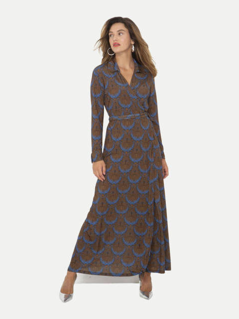 Marivie Wickelkleid mit Allover-Print bei Robert Ley