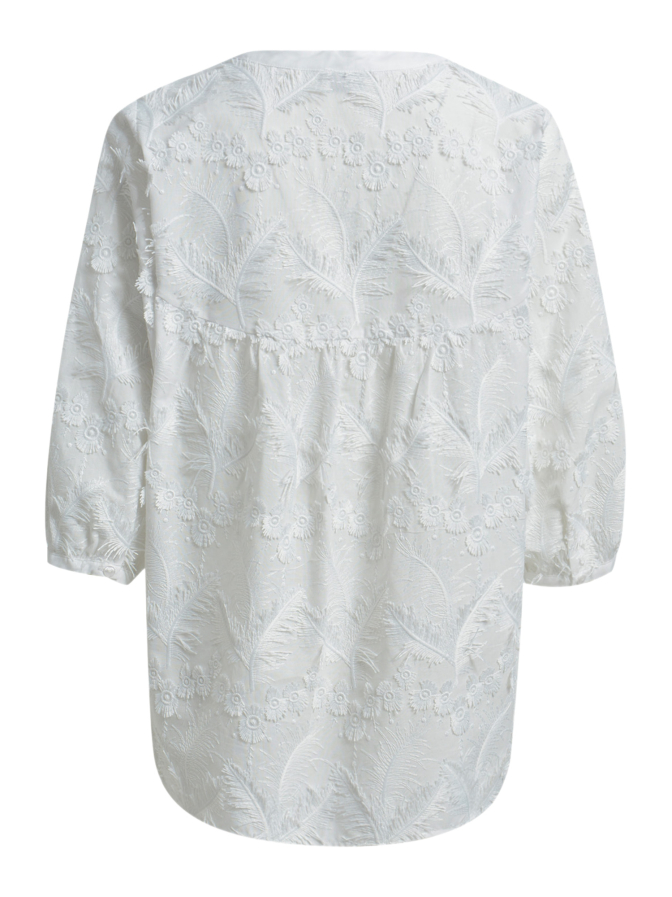 Milano Italy BLOUSE WITH NECKPANEL AE SLIT, GATH bei Robert Ley
