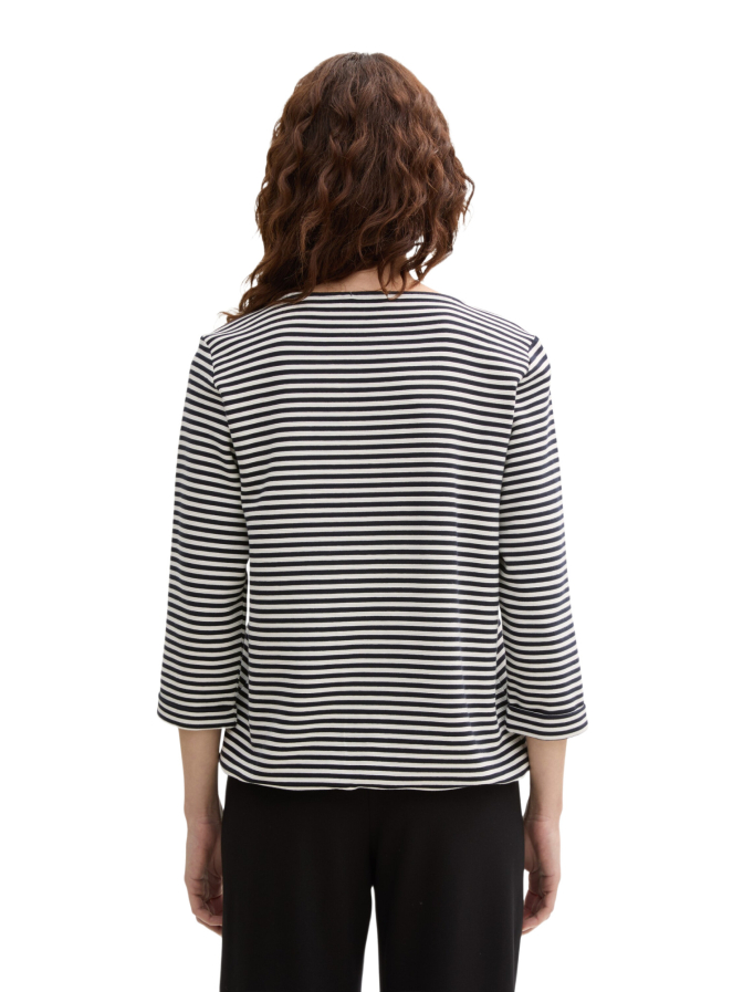Tom Tailor Casual Langarmshirt mit Knopf-Details bei Robert Ley