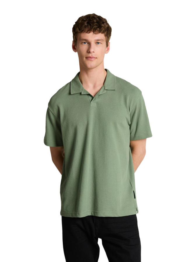 Tom Tailor Denim Poloshirt in Waffel-Optik bei Robert Ley