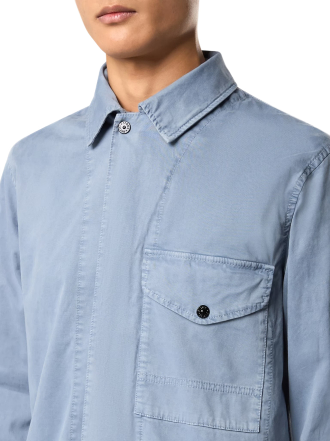 STONE ISLAND Overshirt mit Logo-Badge bei Robert Ley