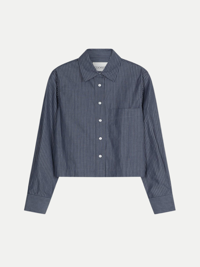 Closed Popeline-Bluse Cropped bei Robert Ley