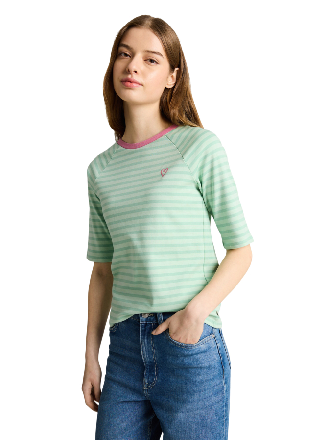 Tom Tailor Denim T-Shirt mit Streifenmuster bei Robert Ley