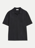 TIGER OF SWEDEN Strickpolo Maelon 050black-050black bei Robert Ley