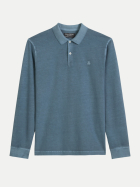 Marc O'Polo Basic Poloshirt 4295-Stormy Blue bei Robert Ley