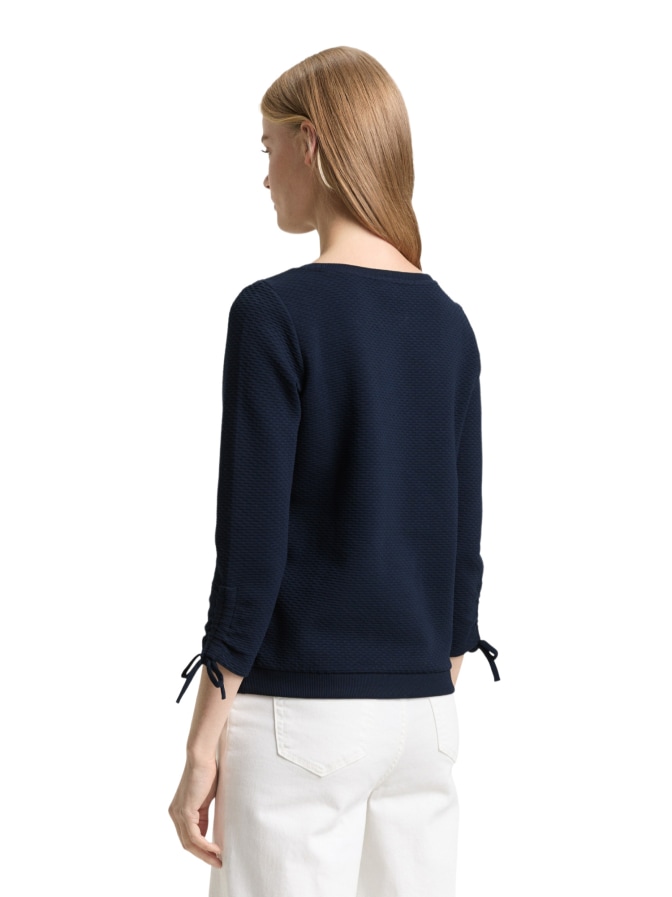Tom Tailor Denim Sweatshirt mit Raffärmeln bei Robert Ley