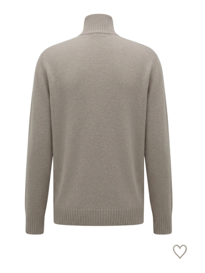 04651/ A trip in a bag Kaschmir-Troyer Extreme Quarter Zip bei Robert Ley