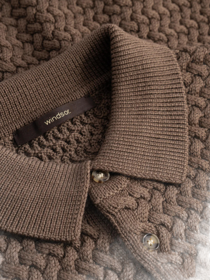 Windsor Men Wollpullover Ramiro mit Polo-Kragen bei Robert Ley