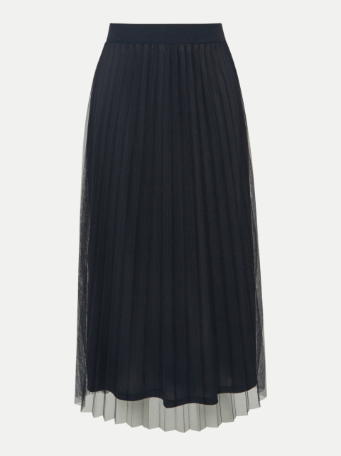 s.Oliver BLACK LABEL Midirock aus plissiertem Mesh bei Robert Ley