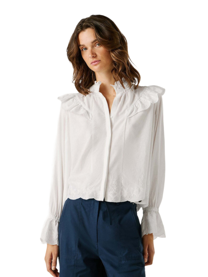 Pepe Jeans Bluse mit Tellerkragen bei Robert Ley