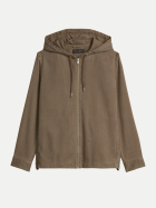 Marc O'Polo Kapuzen-Overshirt 1712-Frozen Taupe bei Robert Ley