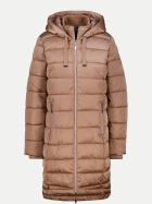 Monari Steppmantel mit Lurex 526-brown sugar bei Robert Ley