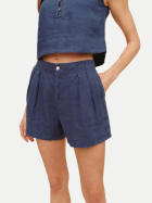 Bella Dahl Leinenshorts mit Doppelbundfalten midsf bei Robert Ley