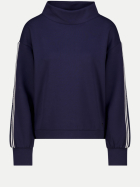 Monari Sweatshirt mit Streifen am Ärmel 790-dark blue bei Robert Ley