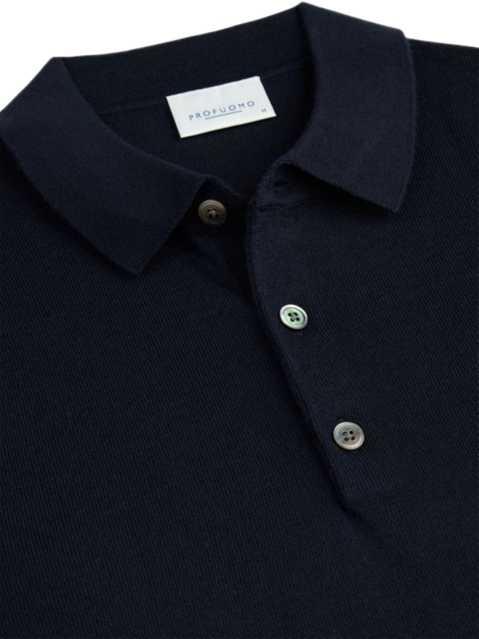 PROFUOMO Pullover mit Polokragen aus Wolle bei Robert Ley